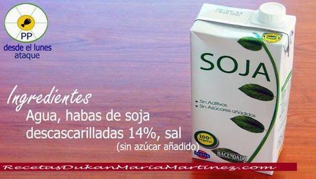 Leche Dukan ataque: leche de soja, leche de avena