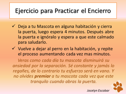 Ejercicio para Practicar el Encierro