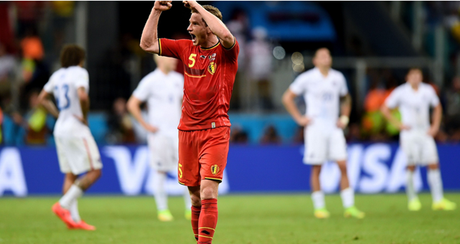 Bélgica se clasificó a cuartos en el tiempo extra, venció 2-1 a Estados Unidos