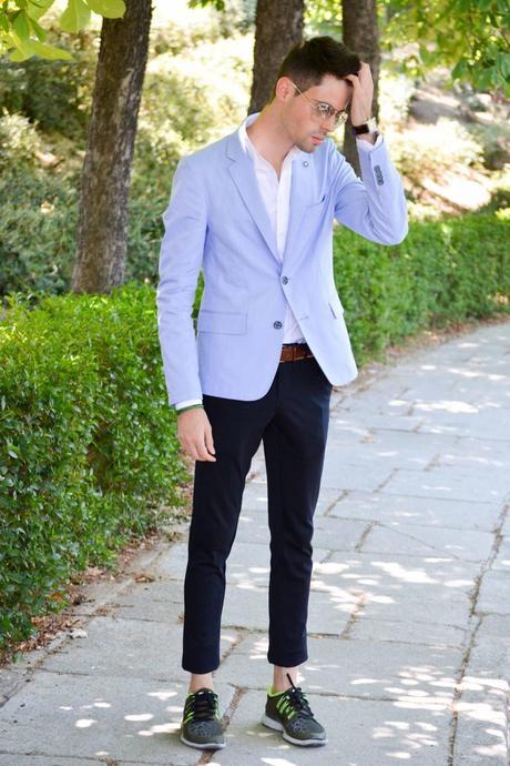 Blue blazer look | Moda masculina 