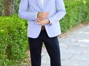 Blue blazer look