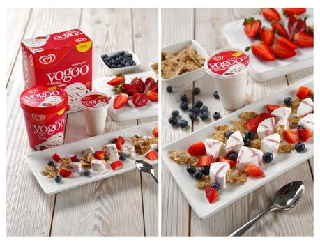 Helado Frigo Yogoo Frito en Hojaldre y Tierra de Bizcocho con Frigo Yogoo