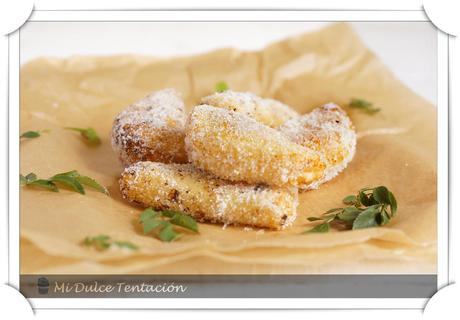 Helado Frigo Yogoo Frito en Hojaldre y Tierra de Bizcocho con Frigo Yogoo