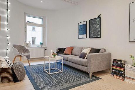 ESPACIOSO APARTAMENTO NORDICO EN BLANCO Y NEGRO.