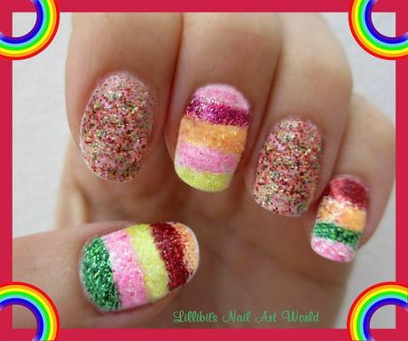 Jugando con loose glitter