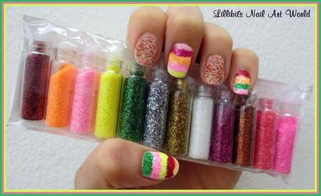 Jugando con loose glitter