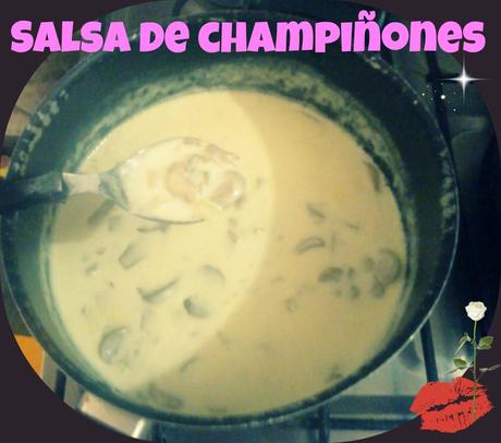 RECETA: Salsa de Champiñones