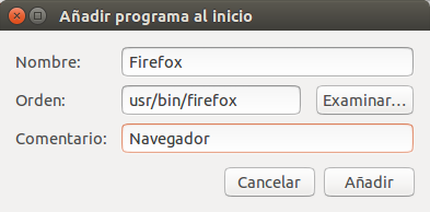 Añadir un programa al inicio de Ubuntu