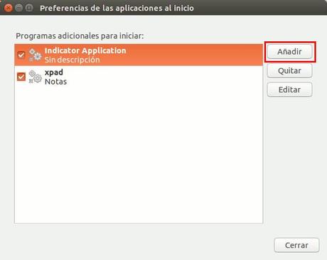 Añadir aplicaciones al inicio de Ubuntu