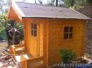Caseta de madera infantil modelo Sam instalada por nuestro cliente el Sr. Alfredo de Castellvell del Camp (TARRAGONA)