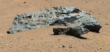 Meteorito de hierro en Marte