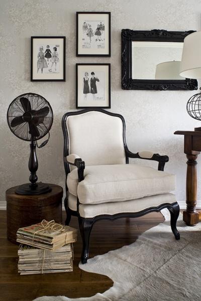 black & white chair - I want!