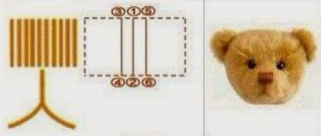 Cómo coser la carita de un osito