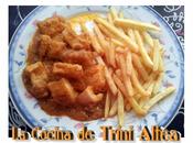 Jibia salsa almendras