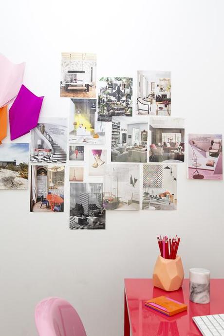 Decoracion extridente llena de color. El despacho de Claudia Stephenson