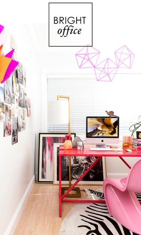 Decoracion extridente llena de color. El despacho de Claudia Stephenson