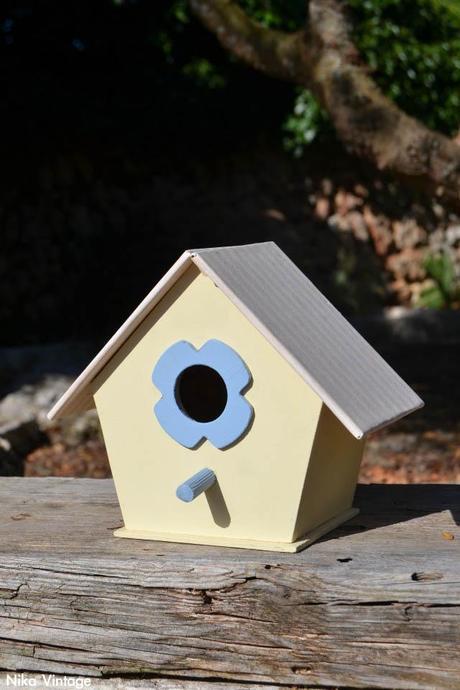 casa de pajaro, handmade, hecho a mano, casita jardin decoracion