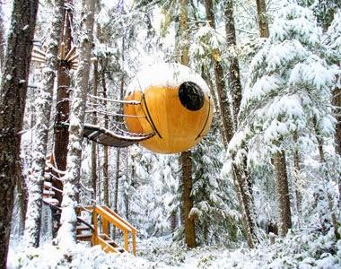 Hotel THE FREE SPIRITS SPHERES, VANCOUVER ISLAND (Cánada)