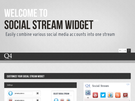 Publica tus feeds con Social Stream Widget