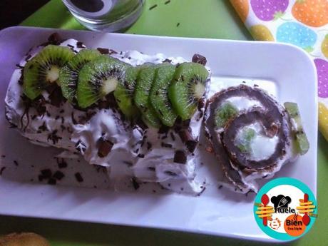 Rollo de kiwi y limón