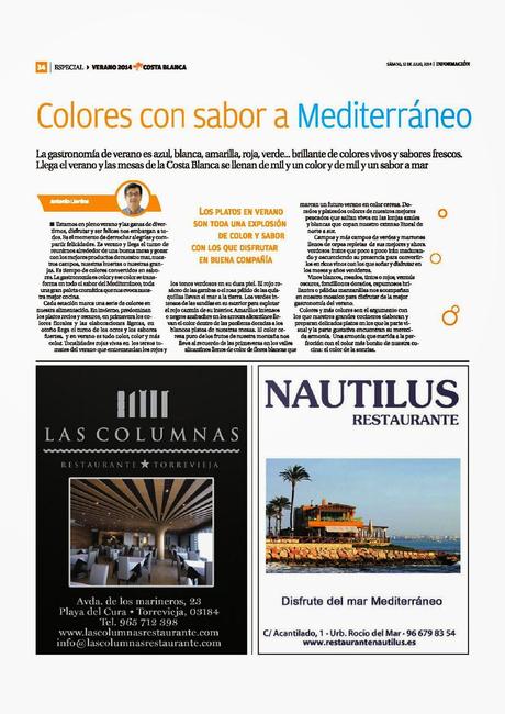 Los colores y los sabores en verano (especial Verano Diario Información)