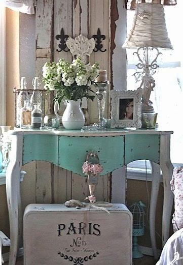 Mesilla blanca Shabby Chic Mesilla blanca Shabby Chic