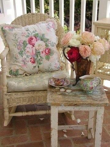 Mesilla blanca Shabby Chic
