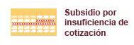 El subsidio por insuficiencia de cotización