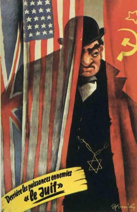 Cartel propaganda nazi antisemita