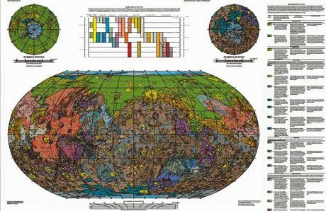 Mapa geológico completo de Marte