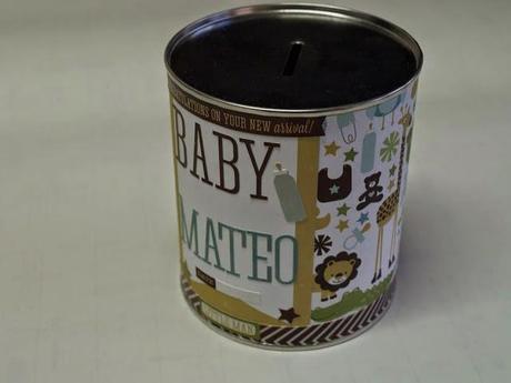 DIY, hucha tuneada para Mateo.