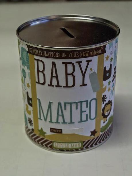 DIY, hucha tuneada para Mateo.