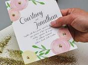 Invitaciones florales imprimibles para boda