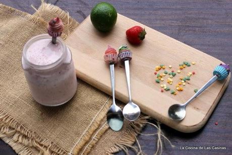 Crema de Yogourth y Fresa