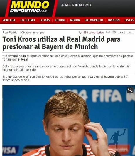 Mundo Deportivo y Kroos