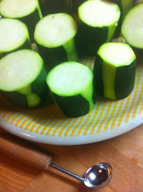 Calabacín Relleno De Verduras Y Doble Jamón