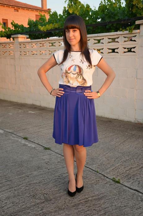 Oasap: Cartoon fire balloon tee!!