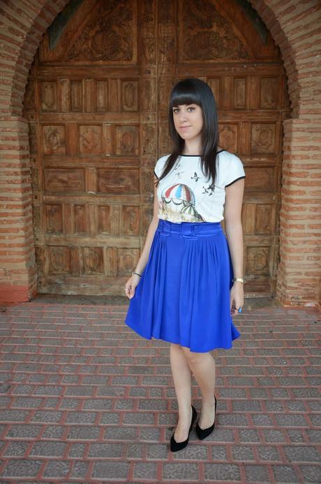 Oasap: Cartoon fire balloon tee!!