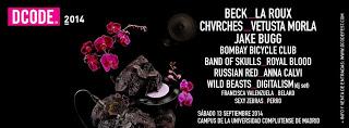 DCode 2014: La Roux, Band of Skulls, Royal Blood, Francisca Valenzuela, Sexy Zebras, Belako, Perro...