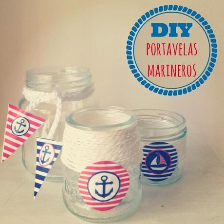 DIY: portavelas marineros