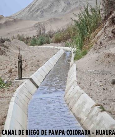 En Huaura: GORE LIMA INAUGURA II ETAPA DE CANAL DE PAMPA COLORADA…