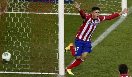 Héctor celebra su gol al Sant Andreu en Copa pretemporada Perlas de pretemporada Hector Hernandez Atletico de Madrid ALDIMA20131218 0011 3