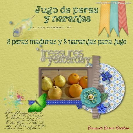Jugo de peras y naranjas (o cómo la felicidad se puede concentrar en un vaso) Jugo de peras y naranjas (o cómo la felicidad se puede concentrar en un vaso)