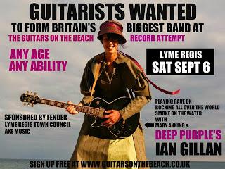 Miles de guitarristas tocarán el 'Smoke on the Water' de Deep Purple, con Ian Gillan como cantante