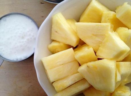 smoothies frutas smoothies de piña postres rápidos postres frescos postres con piña Piña colada (smoothie) leche de coco y piña bebida cocktails sin alcohol 