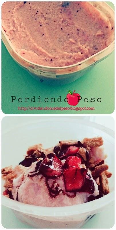 Helado de Fresa Casero