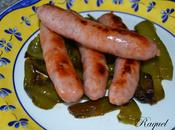 Salchichas Pimientos