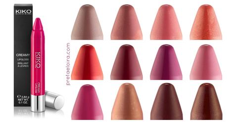 lo nuevo de KIKO; Creamy Lipgloss