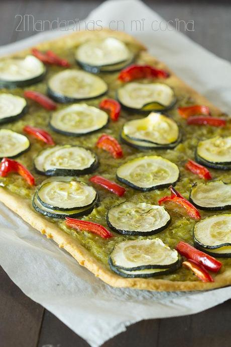 Coca de verduras con Thermomix