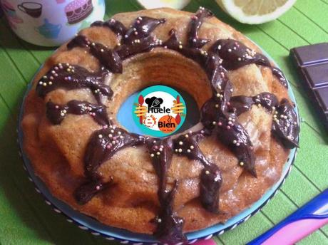 Pastel de limón y chocolate